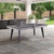 Santorini 82" Outdoor Slate Pool Table with Dining Top Benches and Ping Pong