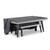 Santorini 82" Outdoor Slate Pool Table with Dining Top and Ping Pong