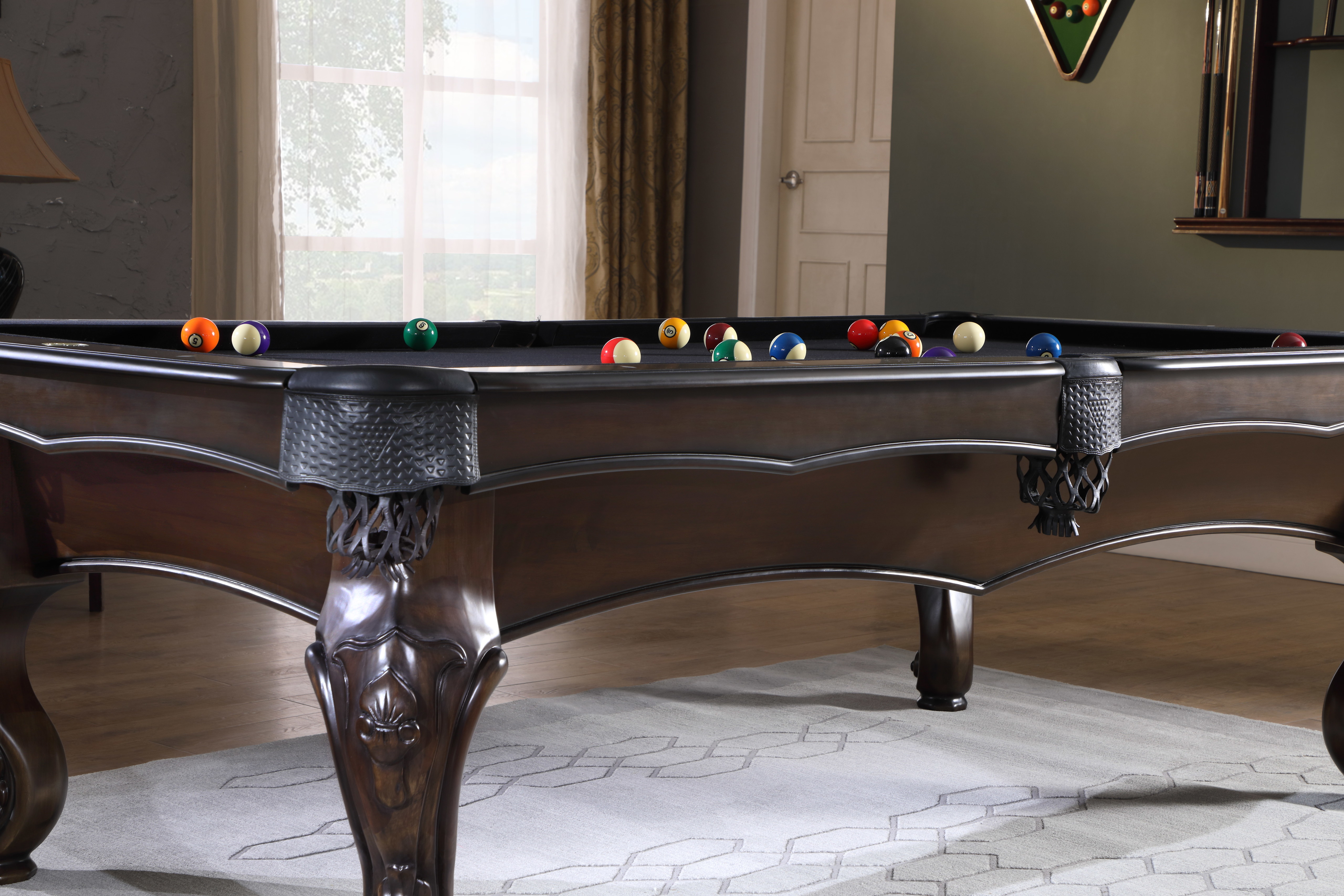 Wooden And Slates Black 9 Foot Imported Pool Tables, Model Number:  TBCHALLENGER004