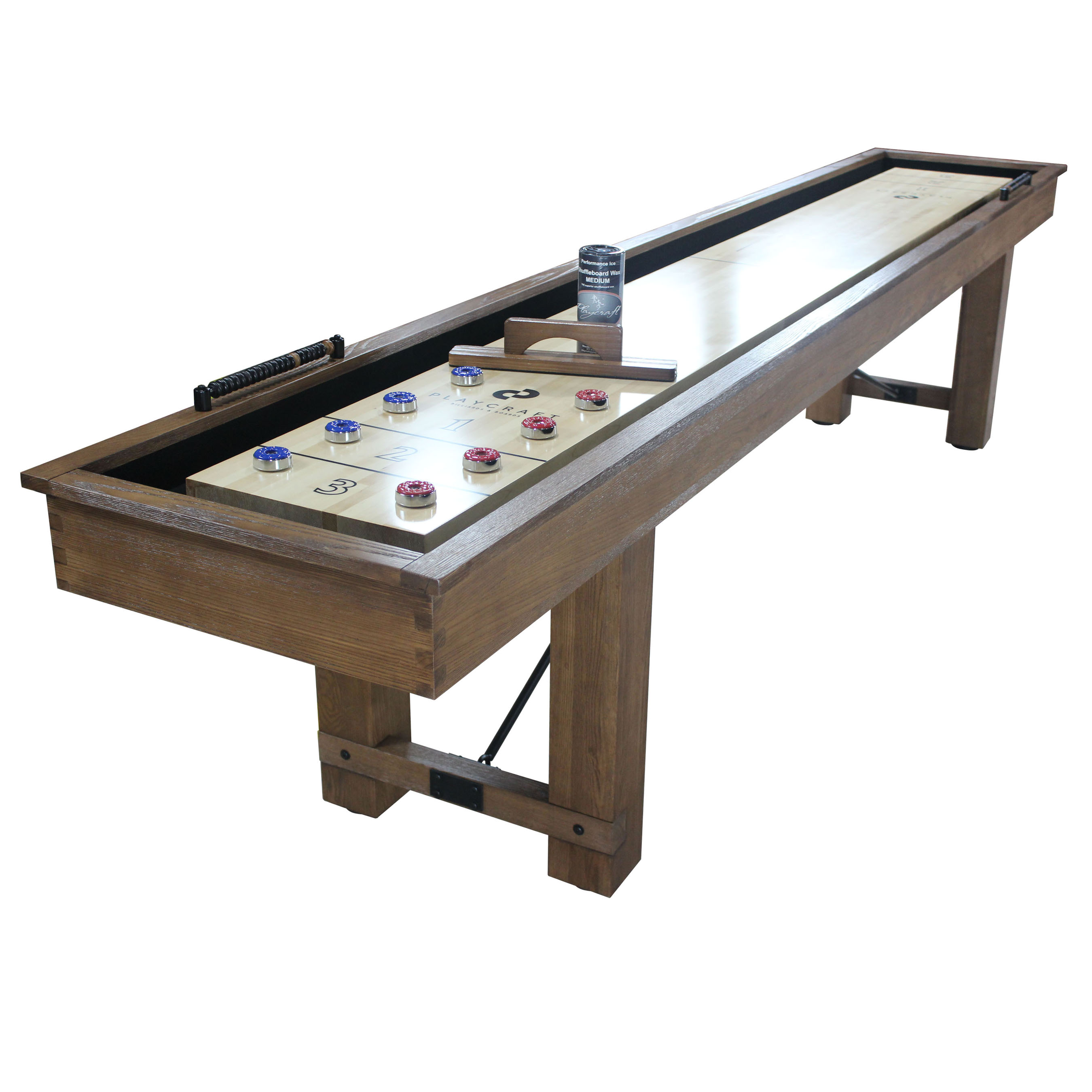 Playcraft Montauk Pecan Shuffleboard Table - Playcraft
