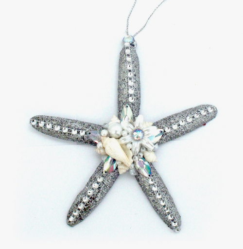 Starfish Jeweled Ornaments