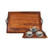 Solid Wood Teak Tray w/ Handles