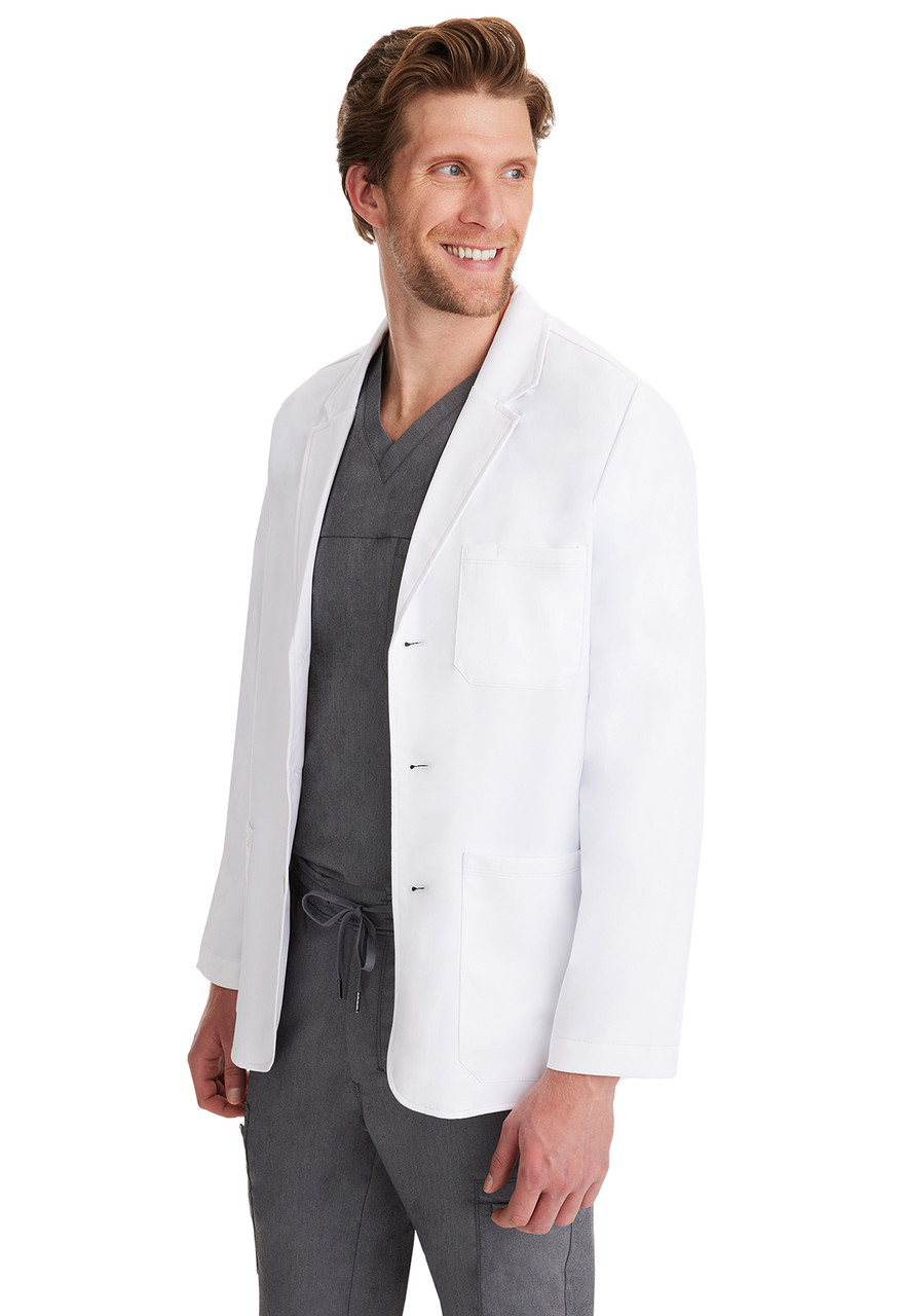 Healing Hands White Coat 5150 The Minimalist Leo Men's Lab Coat | Men's Lab  Coats/Men's
