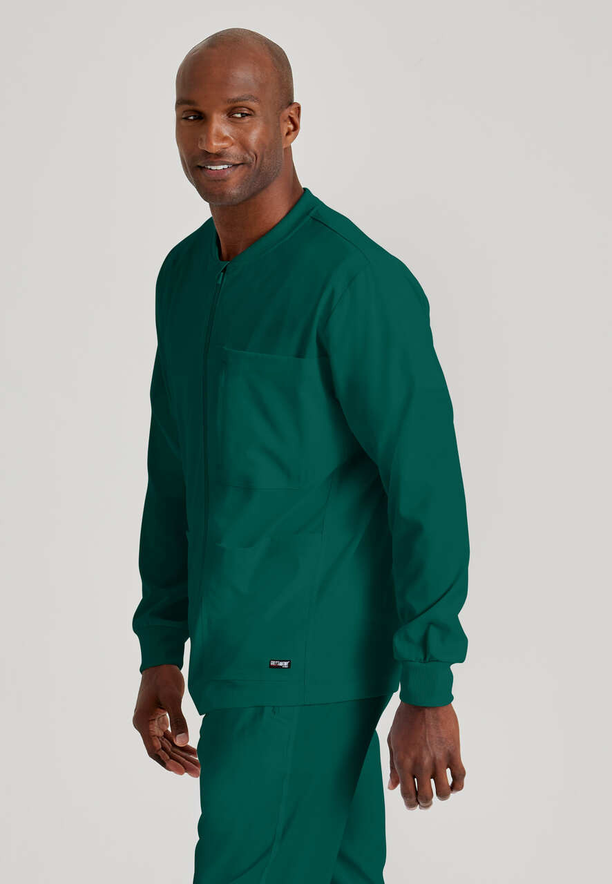 Long sleeve sales scrub jacket