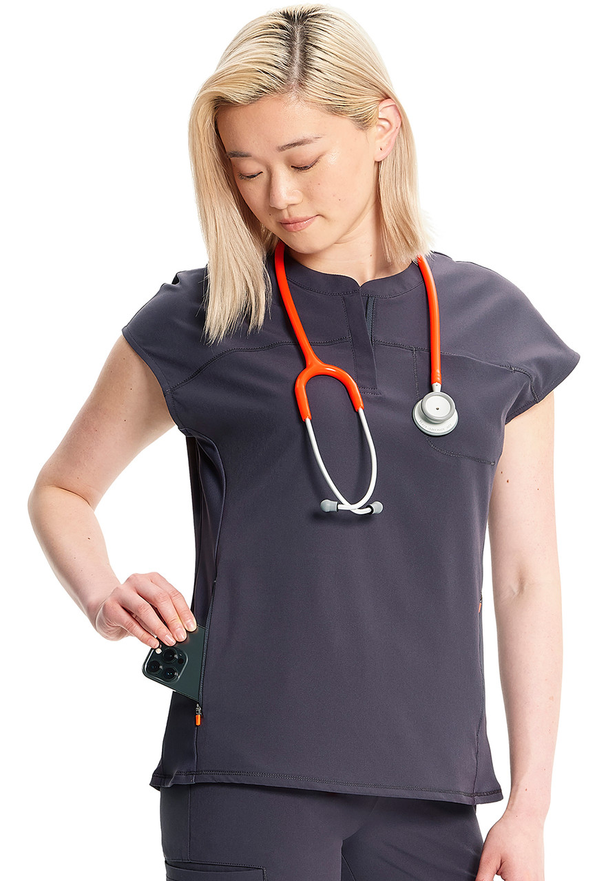 Infinity GNR8 IN622A Women's Henley Scrub Top