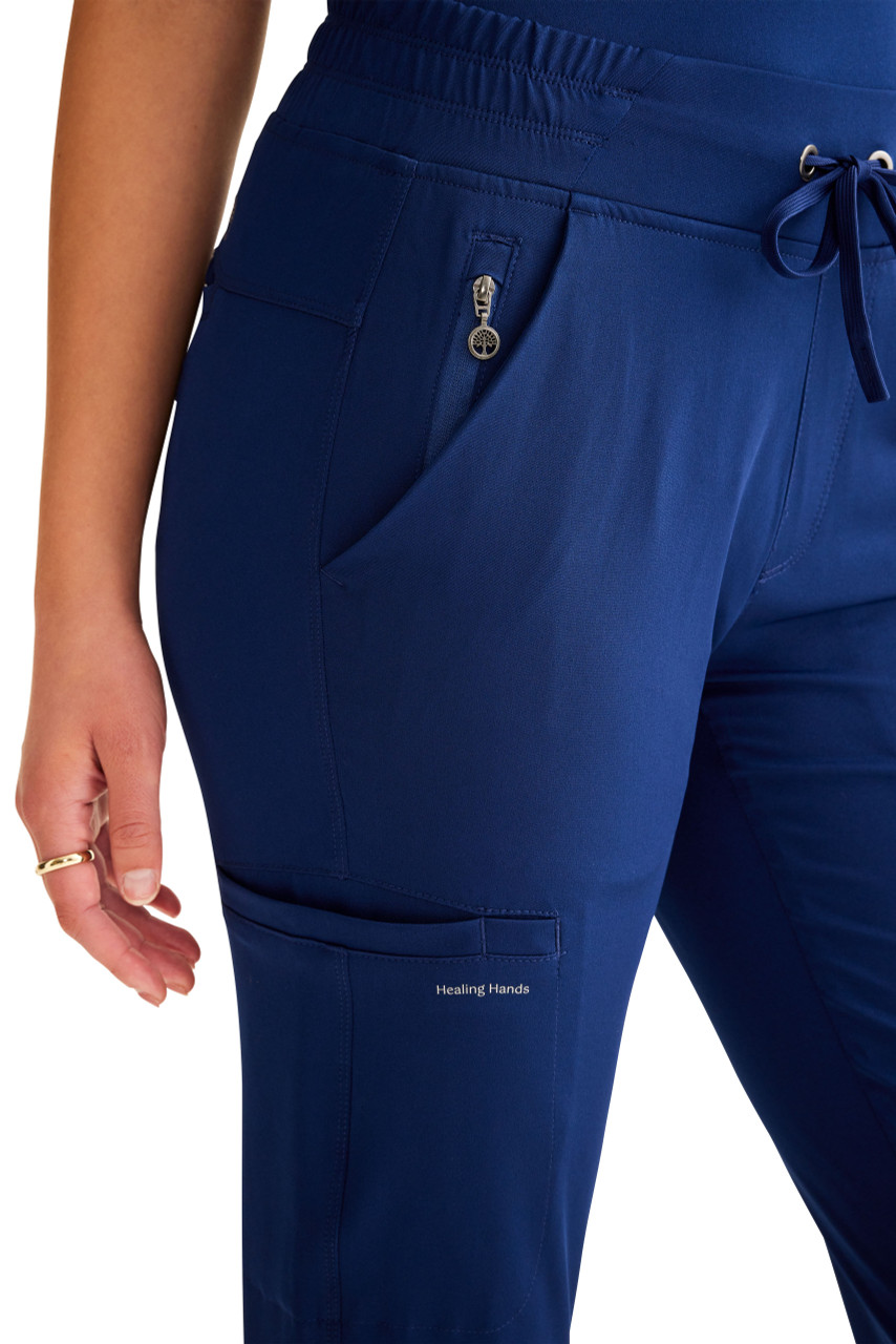 Healing Hands HH Works HH050 Women's Rhea Jogger Scrub Pants with 4 Way  Stretch