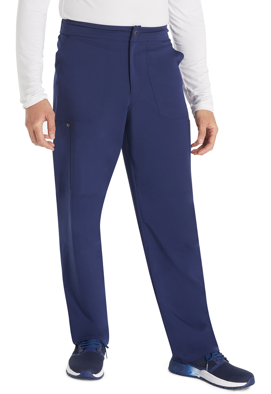 EDS NXT DK216 Men's Mid Rise Zip Fly Straight Leg Scrub