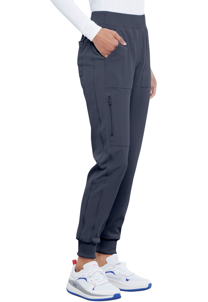 Cherokee Allura CKA189 Men's Mid Rise Jogger Scrub Pants with 6 Pockets