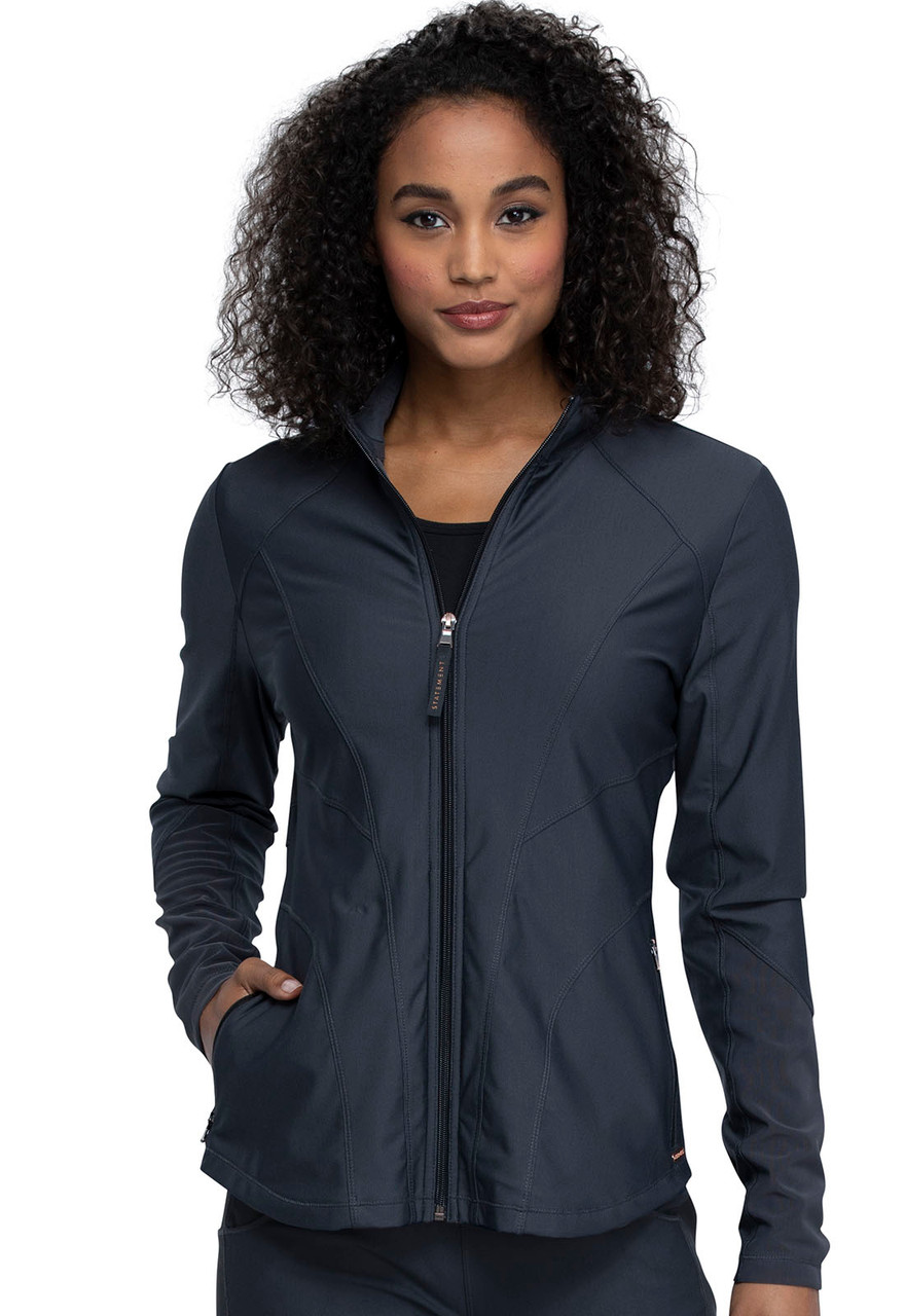 Infinity 2391A Women's Zip Front Warm-Up Scrub Jacket