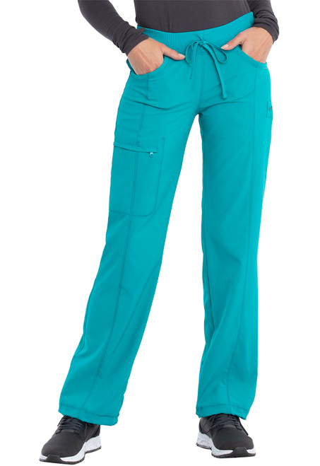 Cherokee Infinity 1123A Women's Low Rise Straight Leg Tie Front Scrub Pant - Front Image