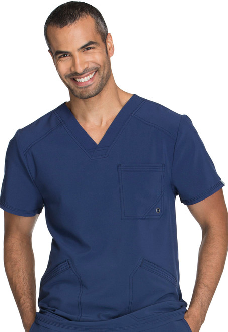 Cherokee Infinity CK900A Men's Athletic Fit V-Neck Scrub Top FRONT