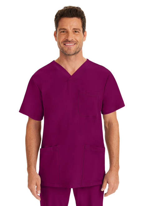 Skechers SK0112 Men's Structure V-Neck Scrub Top by Barco