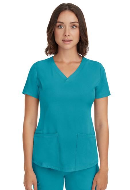 Healing Hands HH Works 2500 Monica Scrub Top | Women's Scrub Tops Front Image