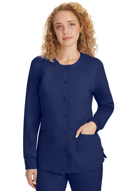 Healing Hands Purple Label 5063 Daisy Scrub Jacket | Women's Scrub Jackets Front Image