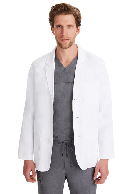 Healing Hands White Coat 5150 The Minimalist Leo Men's Lab Coat | Men's Lab Coats/Men's Front Image