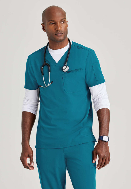 Barco Uniforms: Skechers by Barco Women's 3-Pocket Reliance Mock Wrap Top, Discount Barco Nursing Scrubs and Medical Uniforms, Discounts on Barco  Scrubs