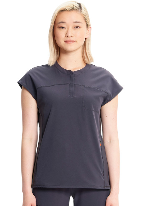 Cherokee Infinity GNR8 IN622A Women's Henley Scrub Top - Front