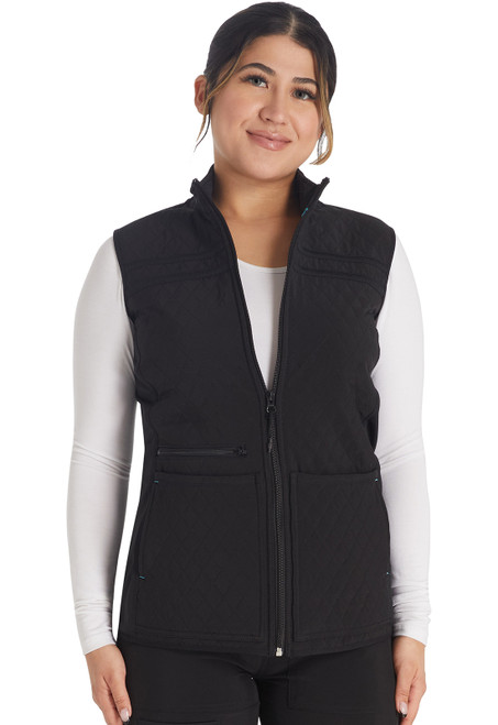 Inspira IP306A Zip Front Quilted Vest Image Front