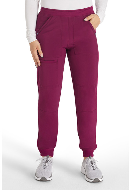 Inspira IP045A Mid Rise Jogger Scrubs Image Front