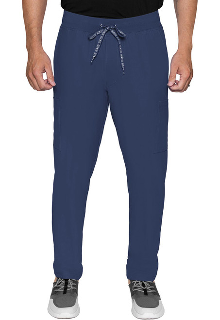 Rib-knit Elastic Waistband and Leg Mid Rise Jogger Pant – Banner