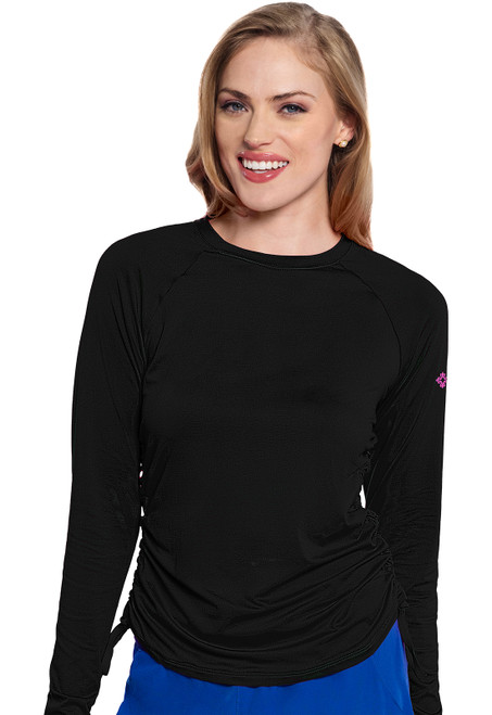 Med Couture Amp MC700 Long Sleeve Ruched Underscrub | Women's Tops