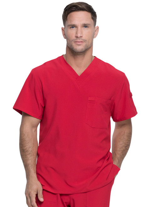 Dickies EDS Essentials DK635 Men's Tuckable V-Neck Scrub Top | Men's Tops