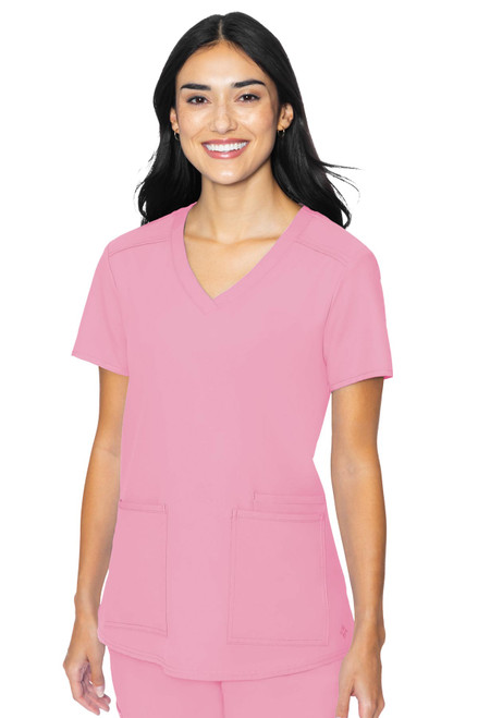 2411 Insight Women's 3 Pocket Scrub Top by Med Couture | Women's Tops Front Image
