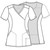Cherokee Infinity 2625A Women's Mock Wrap Scrub Top - Line Art