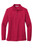 Port Authority Silk Touch Women's L500LS Long Sleeve Polo Shirt Product Image Front 