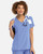 Momentum 5002 Women’s Mock Wrap Scrub Top Model Image Front