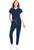 Med Couture Amp MC502 Zip Front Jumpsuit | Women's Scrubs Jumper Scrubs Jumpsuit