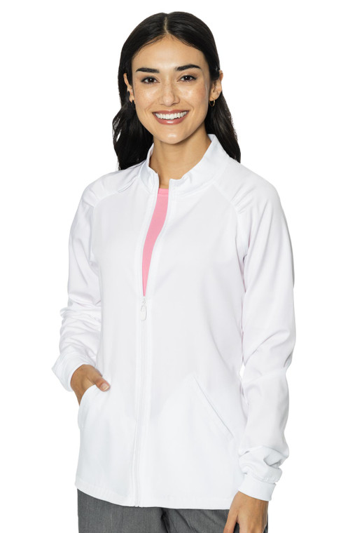 7660 Touch 7660 Women's Zip Front Scrub Jacket by Med Couture | Women's Jackets Front Image