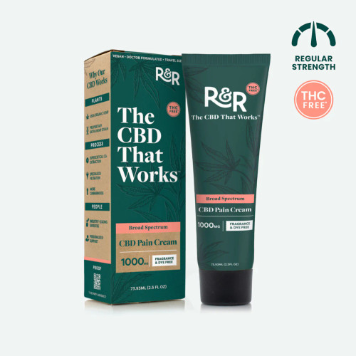 R+R 1000mg Broad-Spectrum CBD Pain Cream
