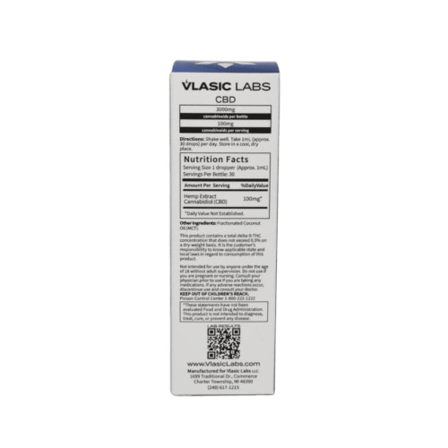 Vlasic Labs CBD Isolate Tincture - 3000mg