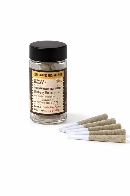 Wildwood Hemp THCA Prerolls 5ct Jar