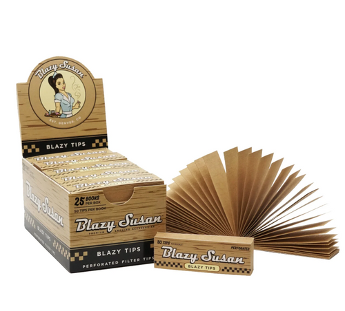 Unbleached Blazy Filter Tips - 50 ct