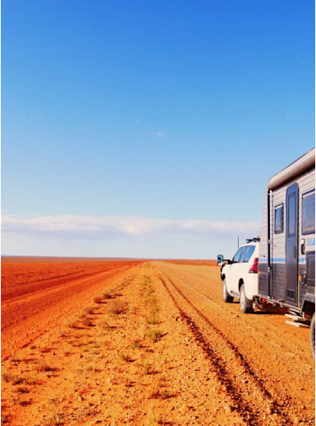 Camper with family