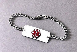 Medical Identification Jewelry-Bracelet- Heart B731-2542CM Medical Identification Jewelry-Bracelet- Heart B731-2542CM