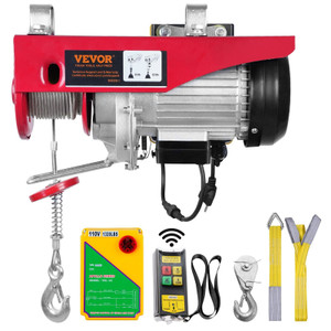 Electric Hoist, 1320 lbs Lifting Capacity, 1150W 110V Electric Steel Wire Winch with Wireless Remo E415-DD1320LBS52FTNHNXV1 Electric Hoist, 1320 lbs Lifting Capacity, 1150W 110V Electric Steel Wire Winch with Wireless Remo E415-DD1320LBS52FTNHNXV1