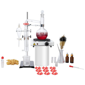 VEVOR Essential Oil Distillation Kit, 500ml Distillation Apparatus, 3.3 Boro Lab Glassware Distilla E415-JYTQBLZZJPDJRG1A4V1 VEVOR Essential Oil Distillation Kit, 500ml Distillation Apparatus, 3.3 Boro Lab Glassware Distilla E415-JYTQBLZZJPDJRG1A4V1