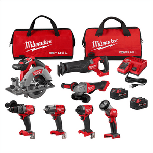 Milwaukee Tool M18 FUEL 7-Tool Combo Kit T398-MLW3697-27 Milwaukee Tool M18 FUEL 7-Tool Combo Kit T398-MLW3697-27