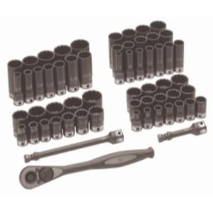 Grey Pneumatic 3/8" Dr. 59pc Fract. & Metric Duo-Socket Set - 12 T398-GRE81259CRD Grey Pneumatic 3/8" Dr. 59pc Fract. & Metric Duo-Socket Set - 12 T398-GRE81259CRD
