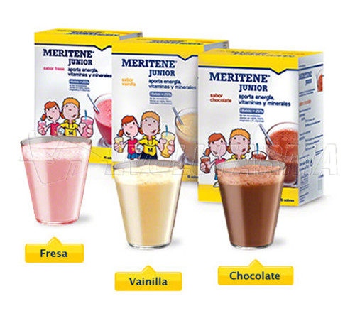 Meritene junior sabor chocolate. 15 sobres.