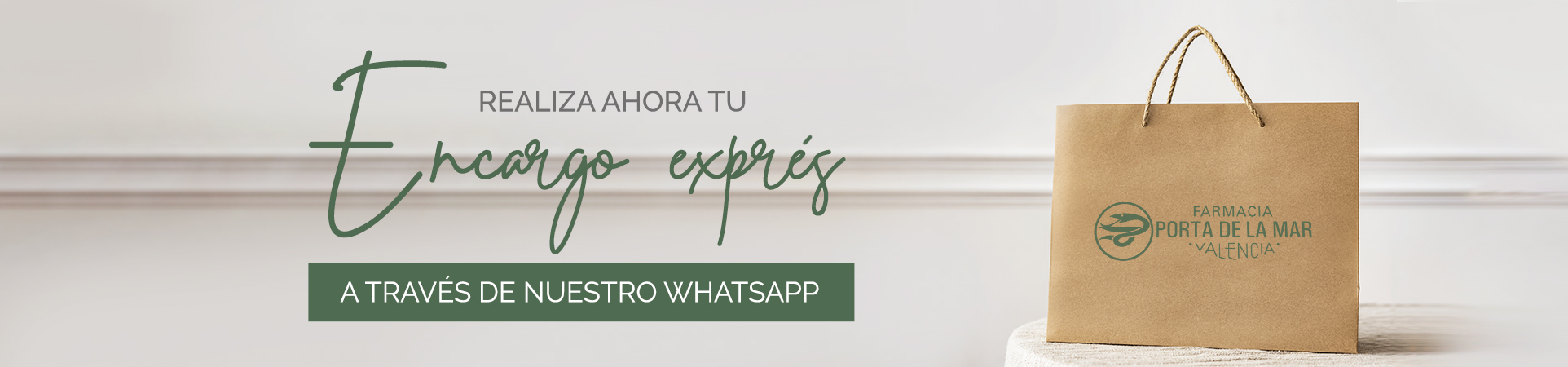 Encargo exprés en Farmacia Porta de la Mar en Valencia