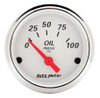 White Oil Pressure 0-100