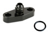 Turbo Oil Drain Back Flange  6an - Black