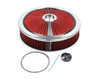 Air Cleaner Kit - 14in Dia. Breathable - Red