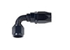 #4 x 90 Power Flow Hose End Black