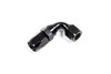Hose Fitting #6 90 Deg. to #8 Hose Black