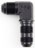#8 x 90 Deg Bulkhead Fitting Black